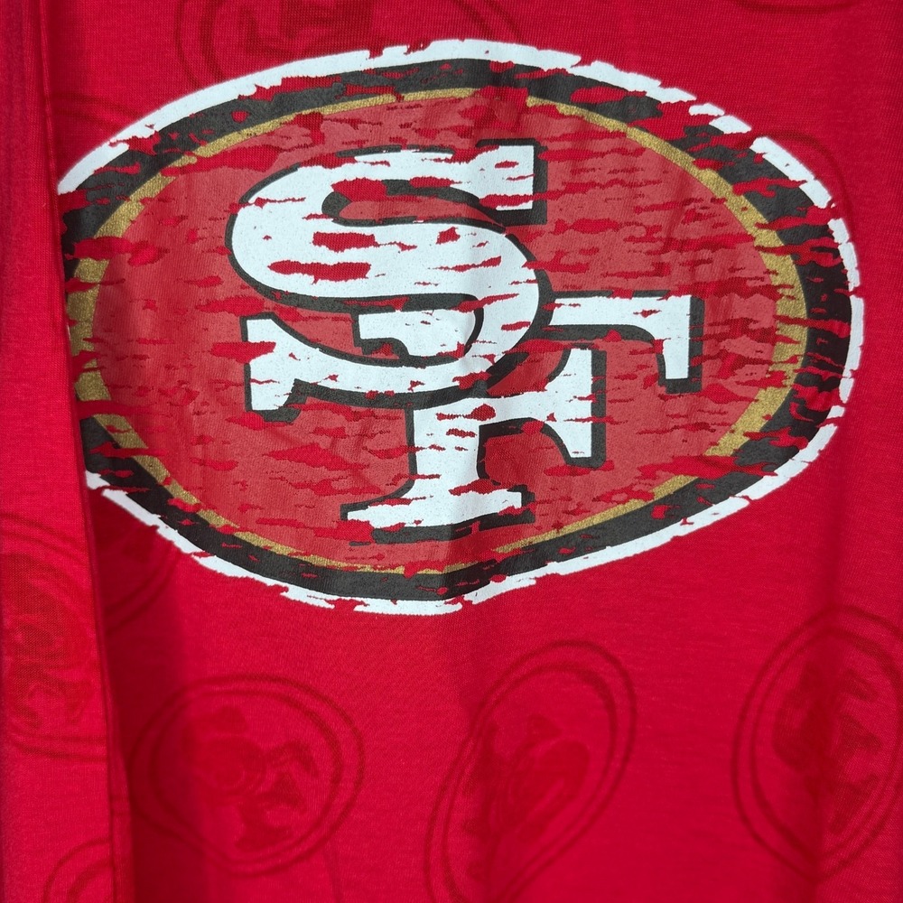 NFL Team Apparel San Francisco 49ers‎ Sleep Dress Women's Nightgown PJs XL NWT